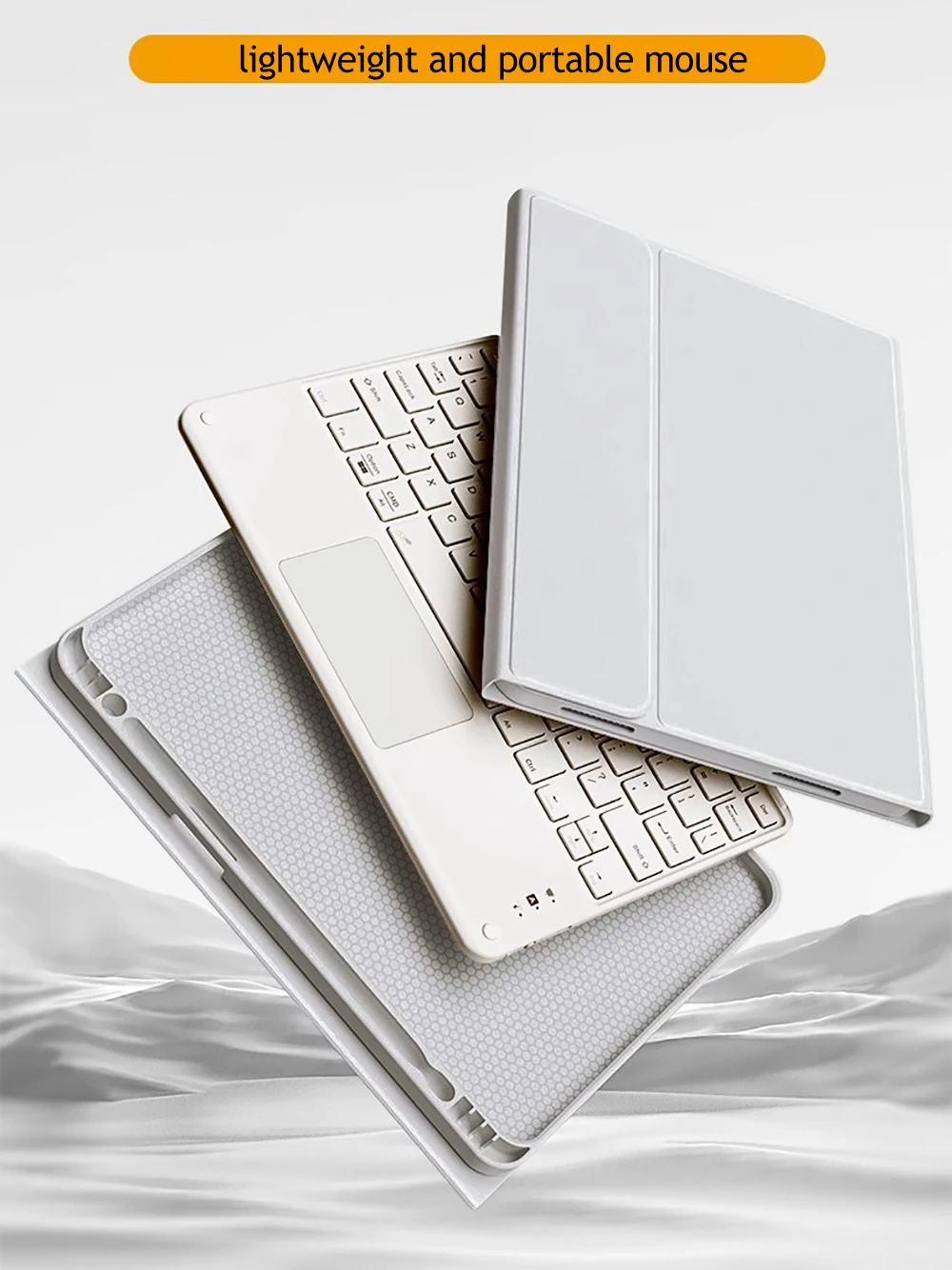 Teclado inalámbrico ratón mágico para iPad Pro 13 11 funda M4 M2 2024 Air 13 11 5/4 2 10,2 9th/8/7 generación teclado Bluetooth - Imagen 7