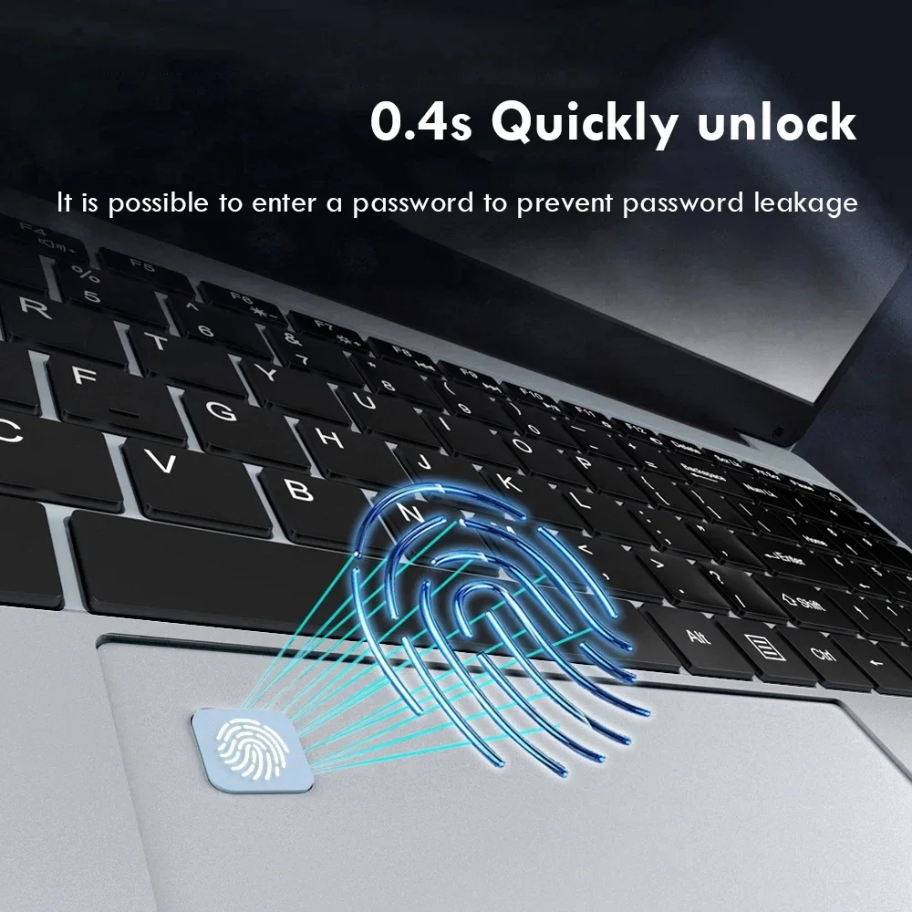 PC portátil Intel de 15,6 pulgadas, portátil ultradelgado Intel Celeron N4000, 16GB de RAM, 1TB, 2TB SSD, ordenador de estudio de oficina, PC Windows 11 Pro - Imagen 5