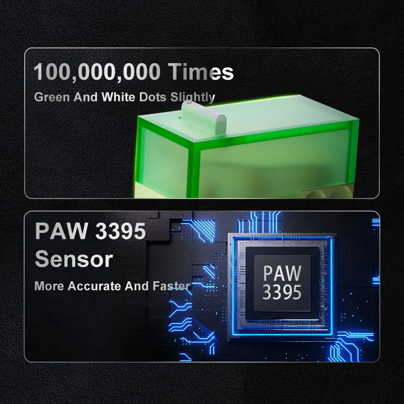 AJAZZ AJ179 PRO PAW3395 ratón inalámbrico ligero con cable, Base de carga magnética, ergonómico, Macro, para juegos, PC y portátil - Imagen 5