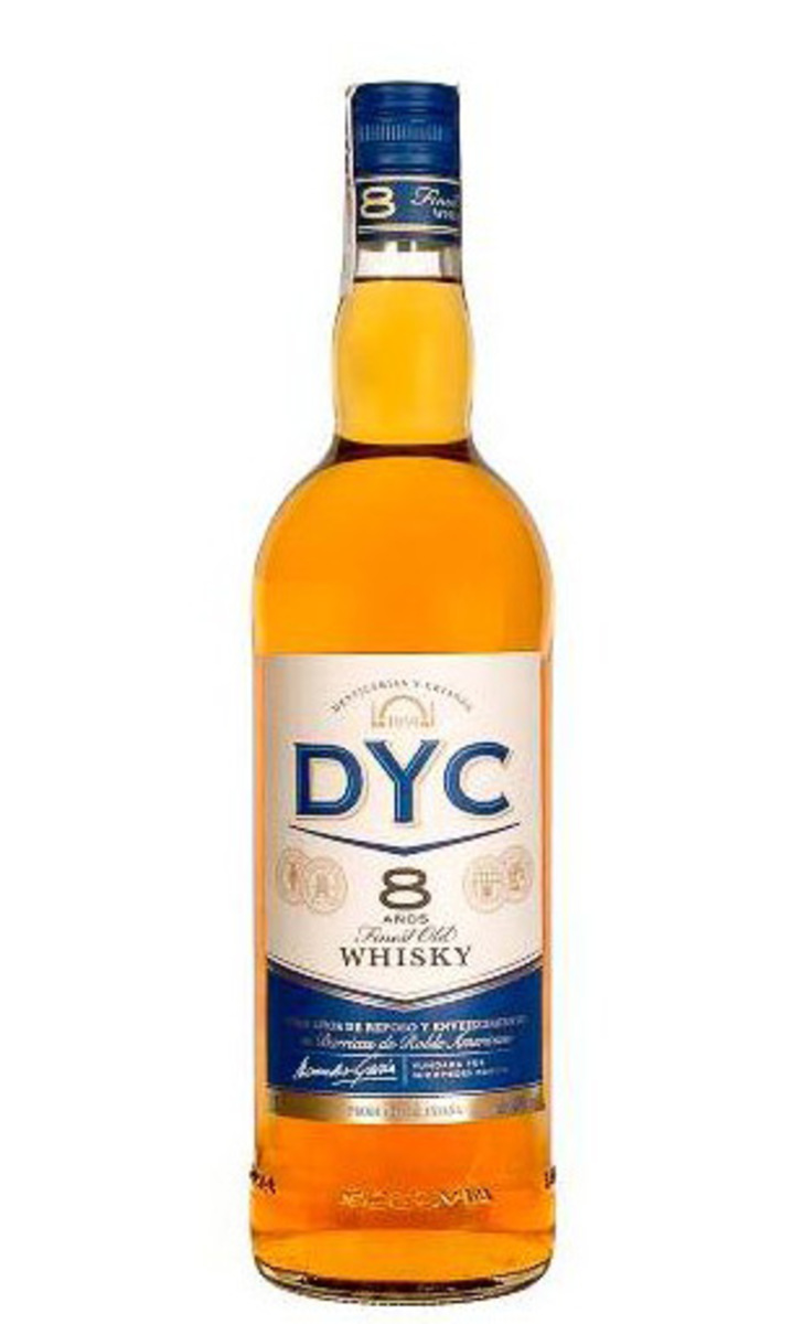 Whisky DYC 8 Años Reserva botella 70 cl